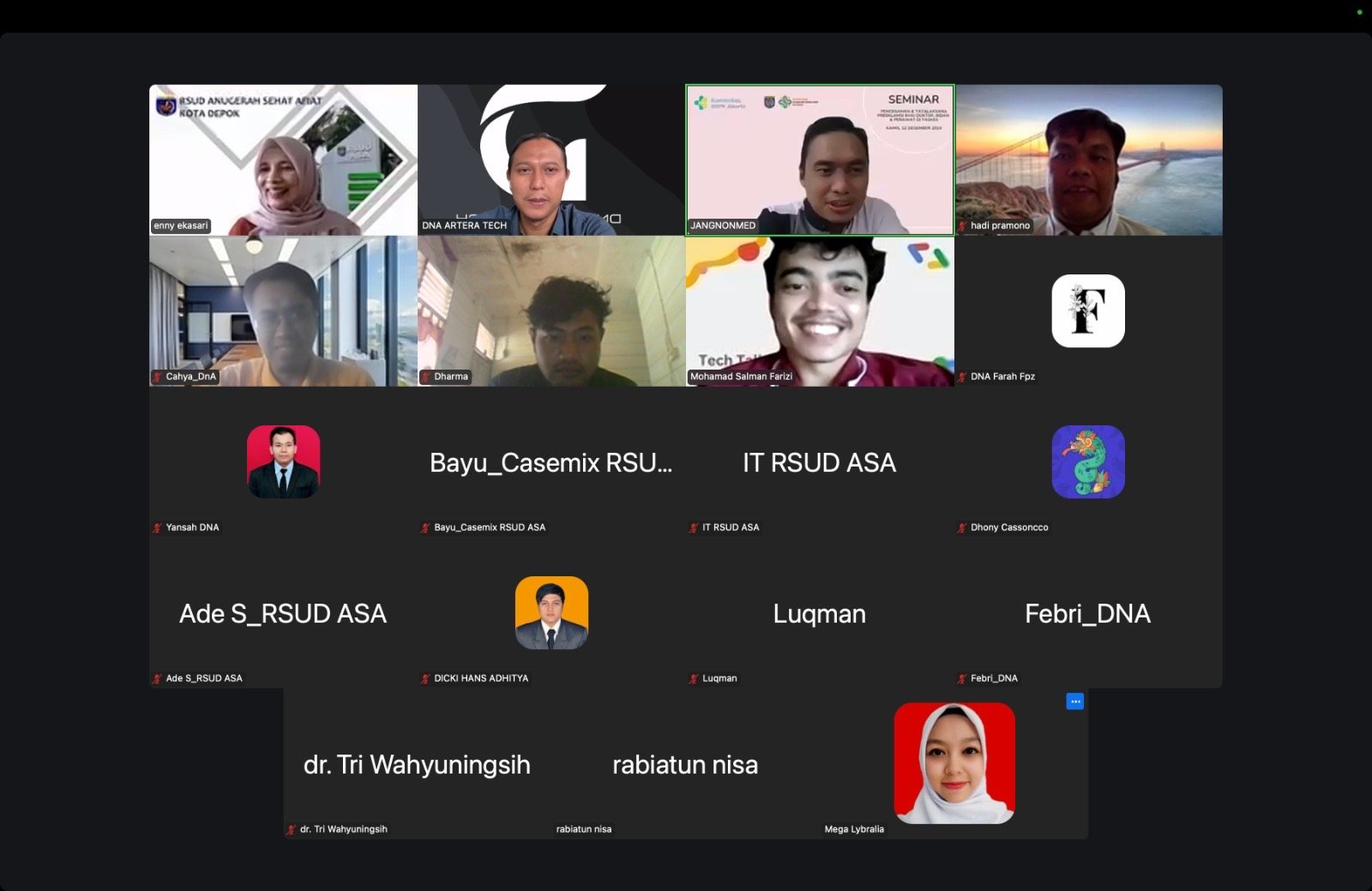 Evaluasi SIMRS, RME, dan Remunerasi RSUD ASA Depok bersama CV DNA Artera Tech